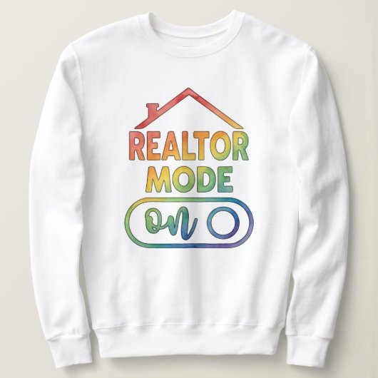 Watercolor Makelaar Modus Aan T-shirt Makelaarscad (Design voorkant)