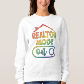 Watercolor Makelaar Modus Aan T-shirt Makelaarscad (Voorkant)