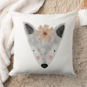 Watercolor malse baby dier witte grijze kinderkame kussen (Deken)