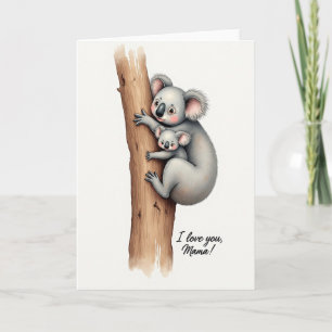 Watercolor Mama Liefdekaart Kaart