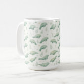 Watercolor Manatee Mug Koffiemok (Voorkant links)