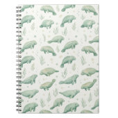 Watercolor Manatee Notebook Notitieboek (Voorkant)