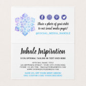 Watercolor Mandala Metafysische Dankkaart Kaart (Binnenkant ongevouwen)