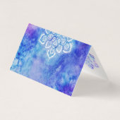 Watercolor Mandala Metafysische Dankkaart Kaart (Achterkant)