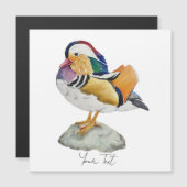 Watercolor Mandarijneend (Voorkant / Achterkant)