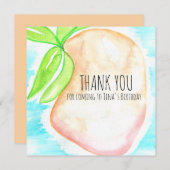 Watercolor Mango Handgeschilderde Tropisch Bedankkaart (Voorkant / Achterkant)