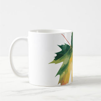 Watercolor Maple Leaf Customisable Throw Pillow Koffiemok