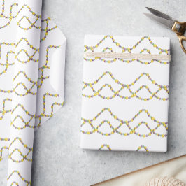 Watercolor Mardi Gras Beads Cadeaupapier