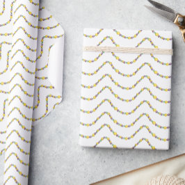 Watercolor Mardi Gras Beads Cadeaupapier