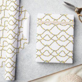 Watercolor Mardi Gras Beads Cadeaupapier