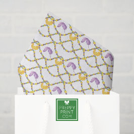 Watercolor Mardi Gras Beads Tissuepapier