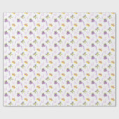 Watercolor Mardi Gras-feest Cadeaupapier (Vlak)