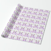Watercolor Mardi Gras-feest Cadeaupapier (Uitgerold)