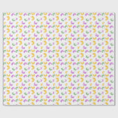 Watercolor Mardi Gras-feest Cadeaupapier (Vlak)