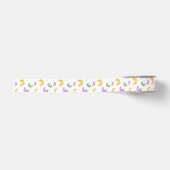 Watercolor Mardi Gras-feest Grosgrain Lint (Voorkant)