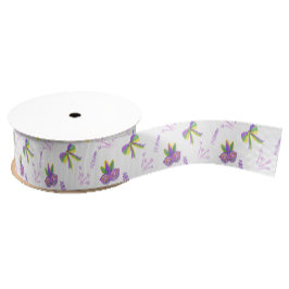 Watercolor Mardi Gras Feest Grosgrain Lint