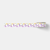 Watercolor Mardi Gras Feest Grosgrain Lint (Voorkant)