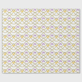 Watercolor Mardi Gras-kralen Cadeaupapier (Vlak)