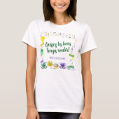 Watercolor Mardi Gras Objects Party T-shirt (Voorkant)