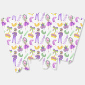 Watercolor Mardi Gras Party Bedankdoosjes (Ongevouwen)