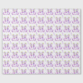 Watercolor Mardi Gras Party Cadeaupapier (Vlak)