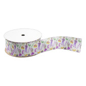 Watercolor Mardi Gras Party Grosgrain Lint (Spoel)
