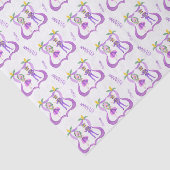 Watercolor Mardi Gras Party Tissuepapier (Detail)