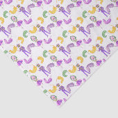 Watercolor Mardi Gras Party Tissuepapier (Detail)