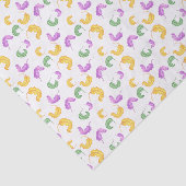 Watercolor Mardi Gras Party Tissuepapier (Detail)