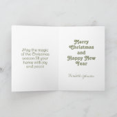 Watercolor Maretak Feestdagen Kaart (Binnen)