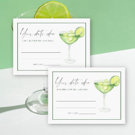 Watercolor Margarita Bruiloftsfeest Ideeen Datum j Informatiekaartje