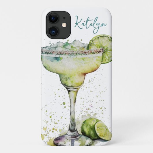 Watercolor Margarita Case-Mate iPhone Case (Achterkant)