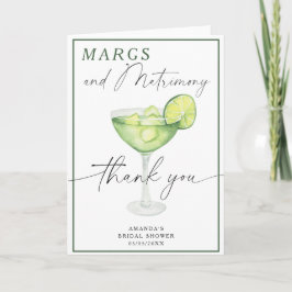 Watercolor Margarita Dank je bruidsmeisje  Bedankkaart