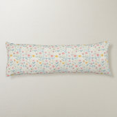 watercolor meadow bloom lichaamskussen (Achterkant)