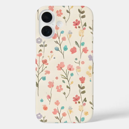 Watercolor Meadow Floral Pattern Case-Mate iPhone Case (Achterkant)