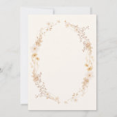 Watercolor Meadow Flowers Glitter Cap Graduation  Kaart (Achterkant)