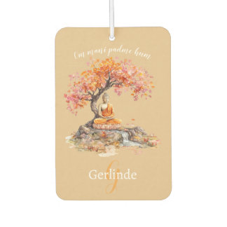 Watercolor Meditating Buddha Personalized Luchtverfrisser