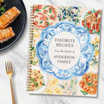 Watercolor Mediterraan familiereceptenboek