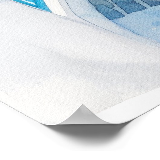 Watercolor Mediterranean Poster (Hoek)