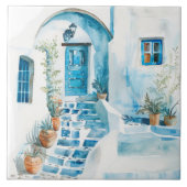 Watercolor Mediterranean Tegeltje (Voorkant)