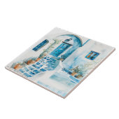 Watercolor Mediterranean  Tegeltje (Zijkant)