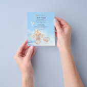 Watercolor Meisje Engel Doop Flyer (Hand)