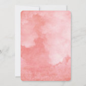 Watercolor Mellow Rose Elegante Kerstkaart Kaart (Achterkant)