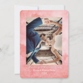 Watercolor Mellow Rose Elegante Kerstkaart Kaart (Voorkant)