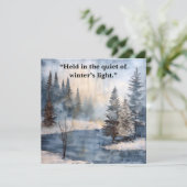 Watercolor Memorial Sympathy Card (Staand voorkant)