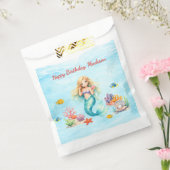 Watercolor Mermaid Birthday Bedankzakje (Gezegeld)