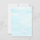 Watercolor Mermaid Birthday Invitation Kaart (Achterkant)