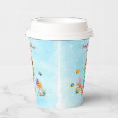 Watercolor Mermaid Birthday Papieren Bekers (Rechts)