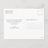 Watercolor Merry Christmas Red Feestdagenkaart (Achterkant)