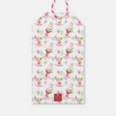 Watercolor Merry Mahjong Christmas Cocktail Party Cadeaulabel (Achterkant)